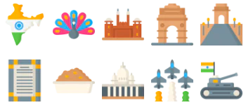 Indian Republic Day icon pack