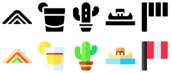 Peru icon pack