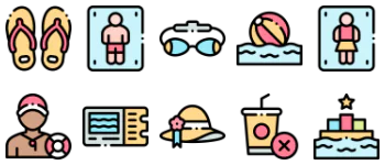 Swimming pool アイコンパック