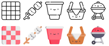 Picnic icon pack