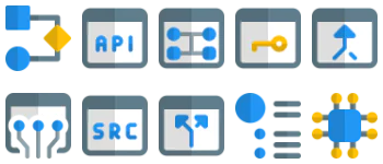 Web Apps Development jeu d'icônes