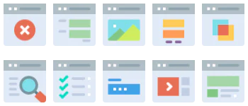 Website Layout and Ui icon pack