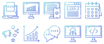INTERNET MARKETING Icon-Paket