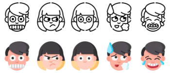 Emojis icon pack