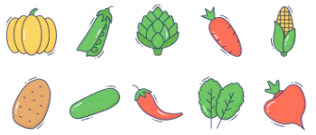 Vegetables icon pack