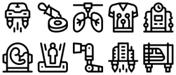 Futuristic technology icon pack