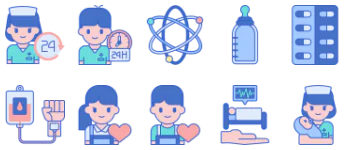 Nursing icon pack