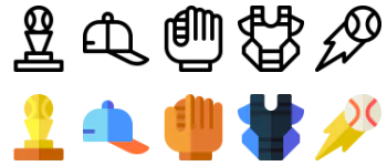 Baseball icon pack
