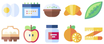 Nutrition icon pack