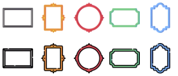 Frames jeu d'icônes
