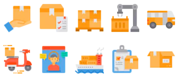 Logistics And Delivery icon pack