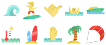 Surf icon pack