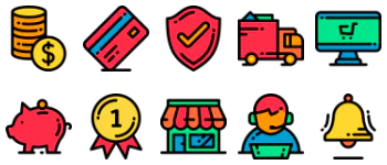 Shopping icon pack