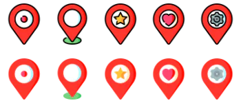 Location icon pack