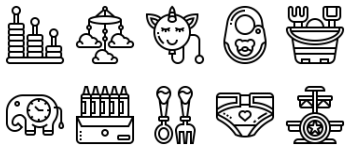 Kindergarten icon pack