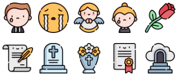funeral icon pack