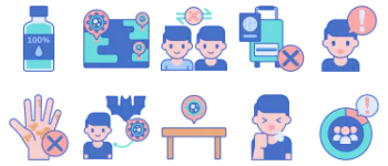 Virus Transmission icon pack