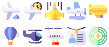 Aviation icon pack