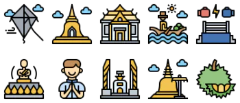 Travel To Thailand icon pack