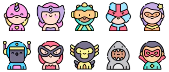 Superhero icon pack