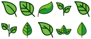 Leaf jeu d'icônes