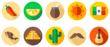 Mexico paquete de iconos