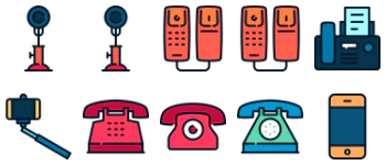Phone icon set icon pack