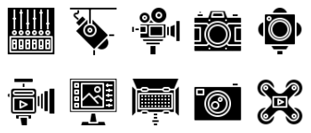 Photography icon pack