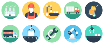 Manufacturing and Production icon pack