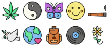 Hippies icon pack