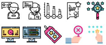 Customer reviews icon pack