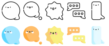 Speech Bubbles icon pack
