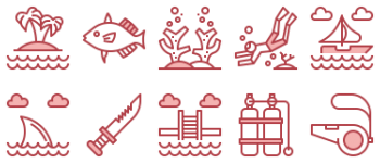 Diving icon pack