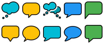 Speech bubbles Icon-Paket