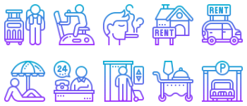 Hotel Services Icon-Paket