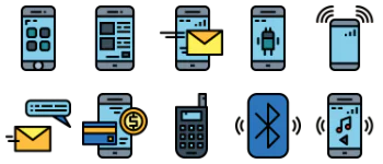 Mobile and Telephone 아이콘 팩