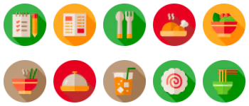Asian Food Restaurant icon pack