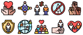 Racism icon pack
