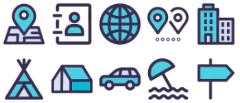 Travel icon pack