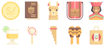 Peru icon pack