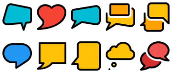 Speech Bubbles icon pack