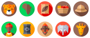 Africa icon pack