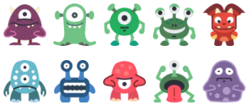 Monsters icon pack