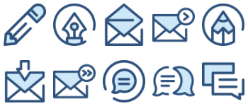 Communication icon pack