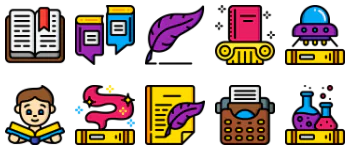 Literature icon pack