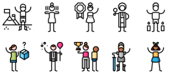 Motivation icon pack
