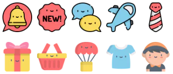 Online shopping icon pack