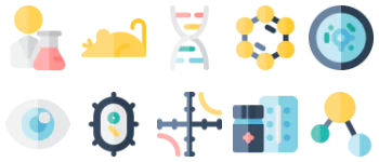Scientific study icon pack