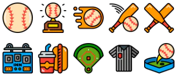 Baseball pakiet ikon
