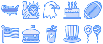 Independence Day icon pack